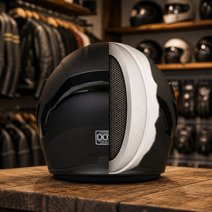 REBELRUST Shadow Pro Motorcycle Full Face Helmet - front view