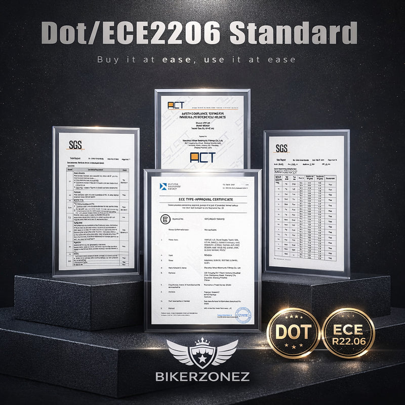 REBELRUST Shadow Pro Motorcycle Full Face Helmet - side profile