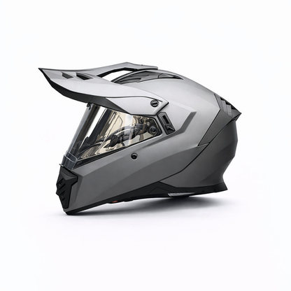 REBELRUST StormBlade XR Adventure Pro Full Face Helmet - Grey, Silver Lens