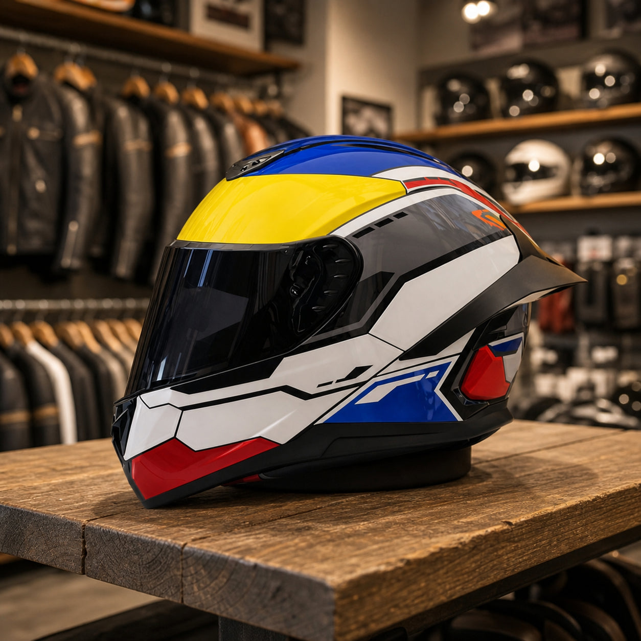 REBELRUST X-Pro Full Face Helmet - Apex Racer, Black Lens