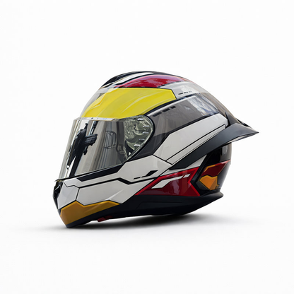 REBELRUST X-Pro Full Face Helmet - Apex Racer Pro, Silver Lens
