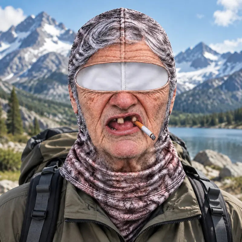 Smoking granny funny balaclava full face mask