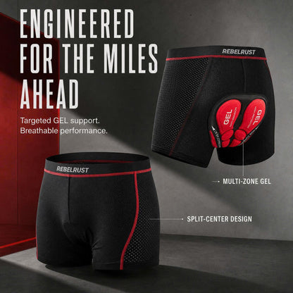 REBELRUST Pro-Tour Motorcycle Padded Shorts