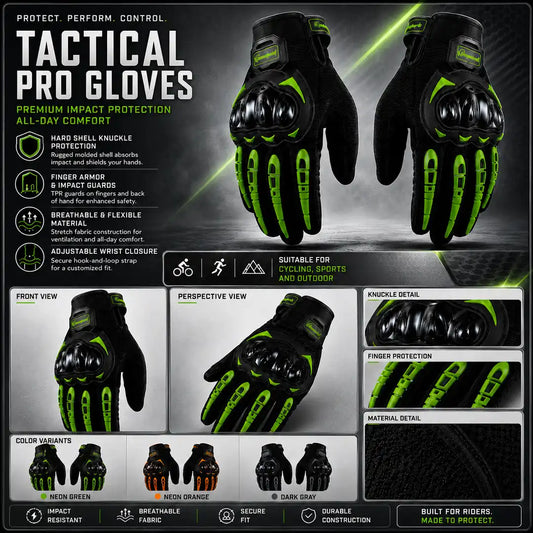 REBELRUST RaptorGrip Tactical Gloves - front view