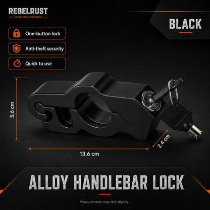 REBELRUST - Anti-Theft Grip Lock for Motorcycles