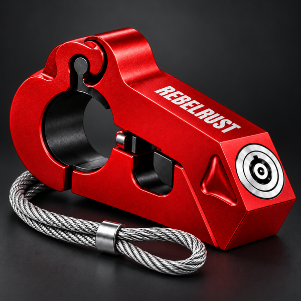 LockForge™ 2-in-1 Motorcycle Grip Lock & Helmet Lock