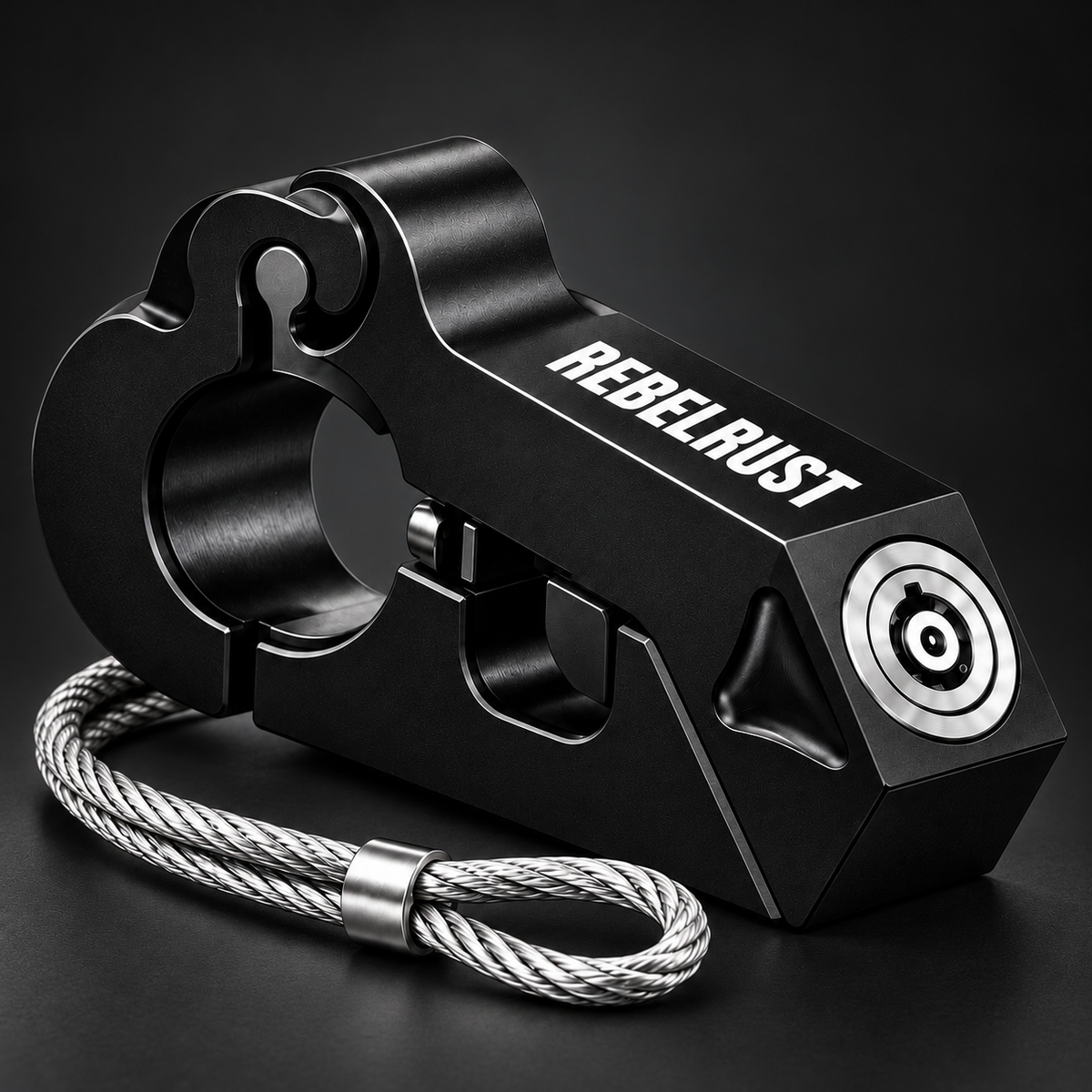 LockForge™ 2-in-1 Motorcycle Grip Lock & Helmet Lock