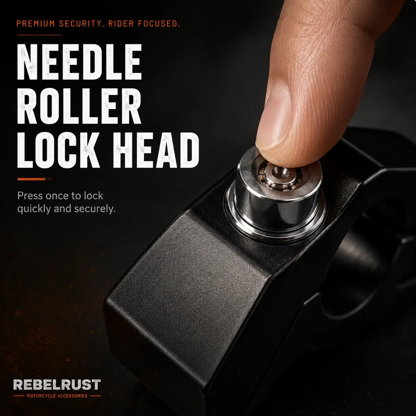 REBELRUST - Anti-Theft Grip Lock for Motorcycles