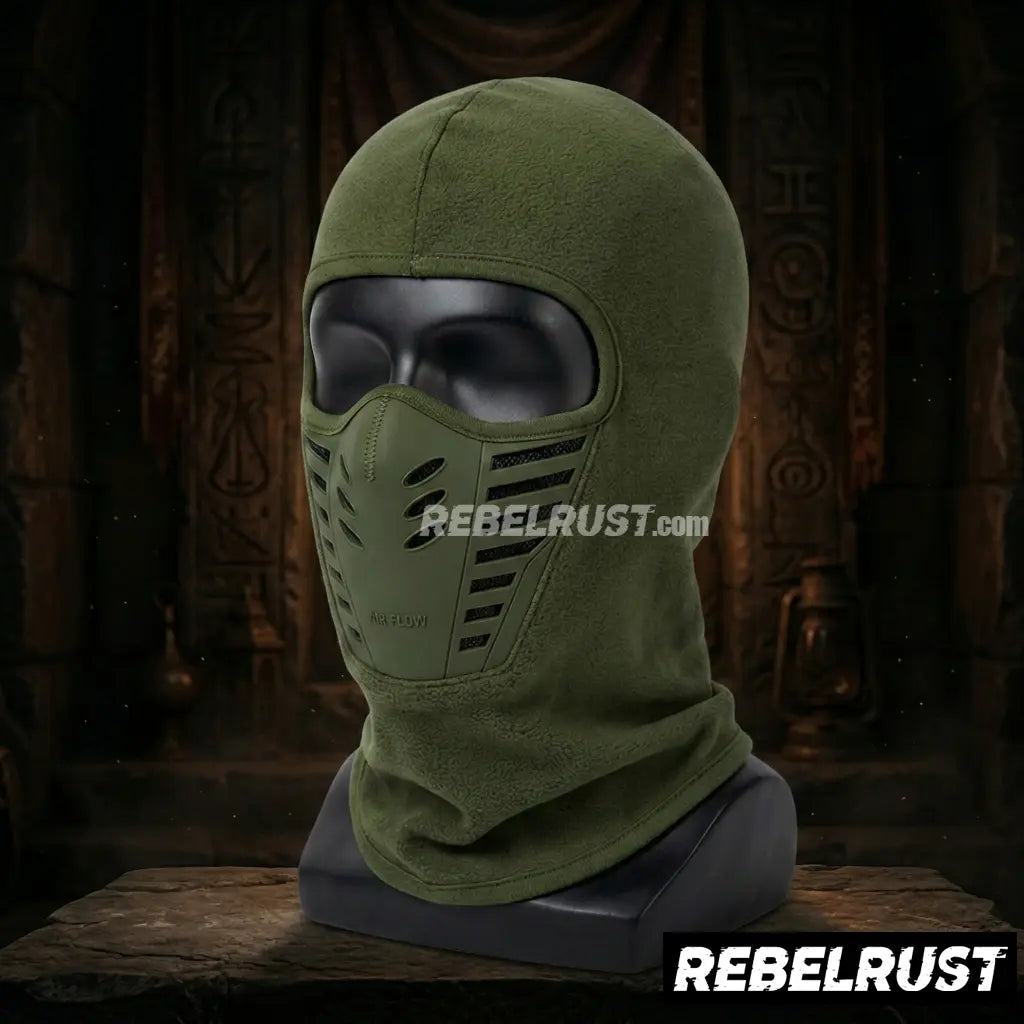 REBELRUST - Anti-Fog Thermal Balaclava - Army Green