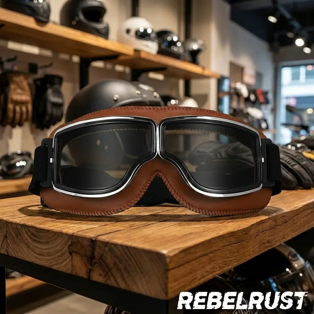 Brown Leather Frame Gray