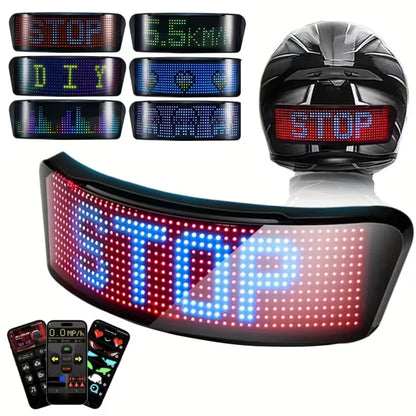 REBELRUST - Motorcycle Helmet Progammable LED Display