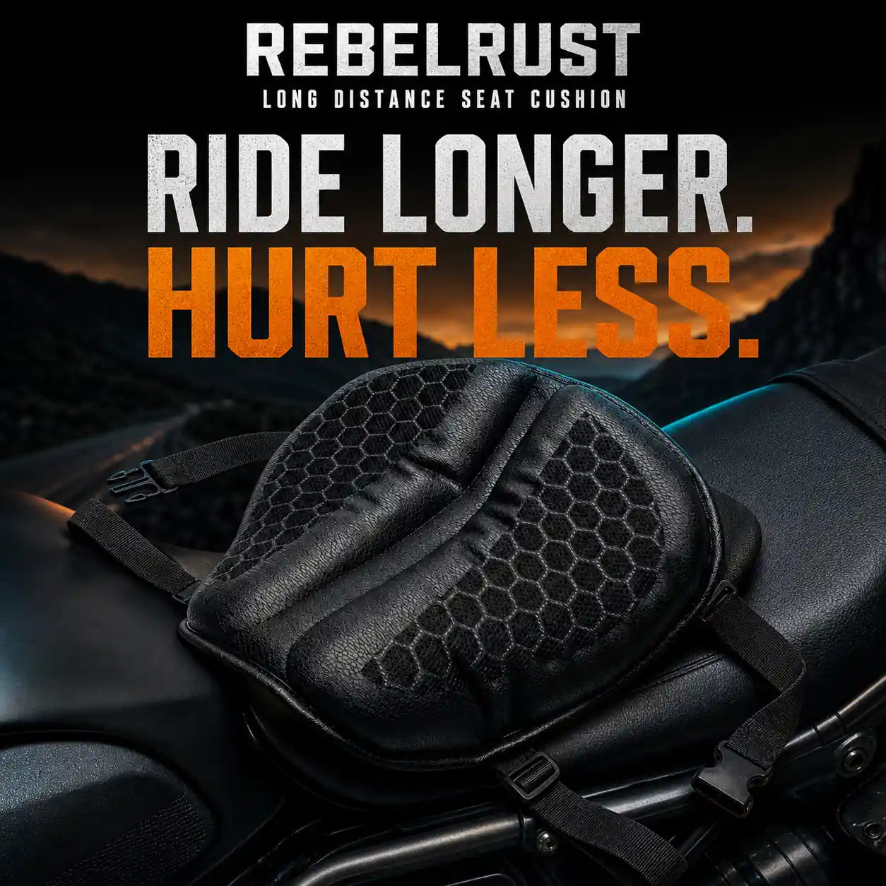 REBELRUST Long Distance Seat Cushion