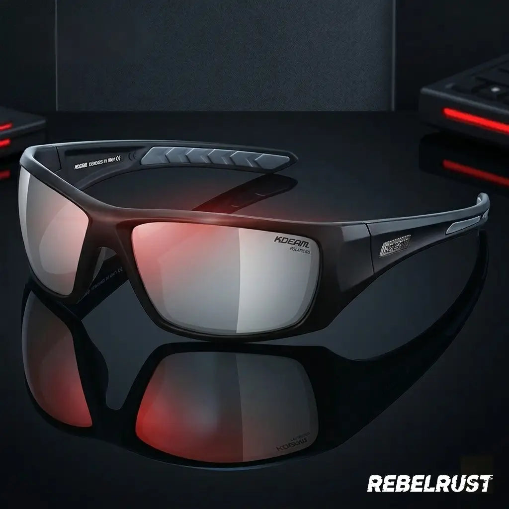 REBELRUST - Classic Motorcycle Glasses - Grey Lens