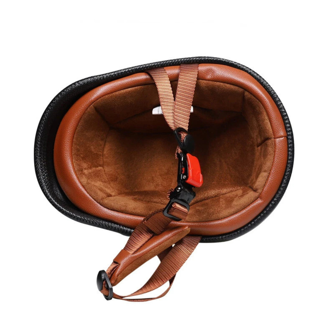 REBELRUST Vintage Low-Profile Half Helmet - front view