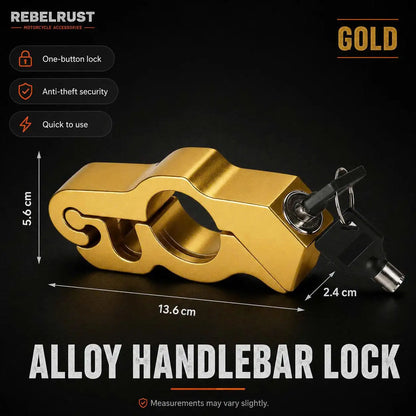 REBELRUST - Anti-Theft Grip Lock for Motorcycles