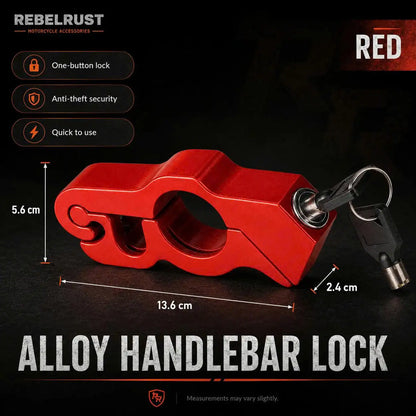 REBELRUST - Anti-Theft Grip Lock for Motorcycles